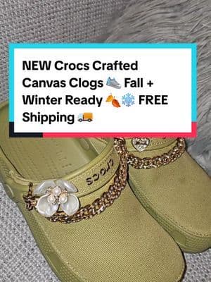NEW Crocs Crafted Canvas Clogs 👟 Built for Fall + Winter 🍂❄️ All-day comfort, sleek style, and yes — FREE Shipping 🚚. Don’t miss this upgrade. … #fyp #abbydames #Crocs #CrocsStyle #CrocsOutfit #CrocsLove #CrocsTok #CrocsTrend #ComfyStyle #FallFashion #TikTokShopRestock #tiktokshopcreatorpicks #BahamianCreator #BahamianInfluencer #CaribbeanCreator #CaribbeanInfluencer #Austininfluencer #Austincreator #Texasinfluencer #Texascreator #UGC #TikTokpartner #blacktiktok #TikTokShopFallDealsForYou #AutumnLiving #TikTokShopBlackFriday #TikTokShopCyberMonday #SuperBrandClub #ViralOnTikTokShop #FentySuperBrandDay #susteassuperbrandday