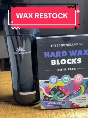 Running low on your wax stash; not a problem! @Tress Wellness has you covered! #ad #tresswellness #waxblocks #waxingkit #hardwax