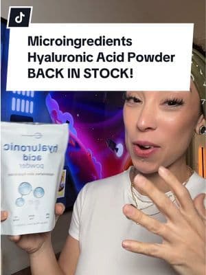 Micro ingredients was literally wild for bringing us this hyaluronic acid powder because the value of this is insanity. And it’s so easy to make 🙌🏼 ##microingredients##hylauronicacidpowder##hylauronicacid##skincare##springtok ##tiktokshopspringglowup##shopwomenowned ##creatorboostcamp ##tiktokshopcreatorpicks##spotlightfinds