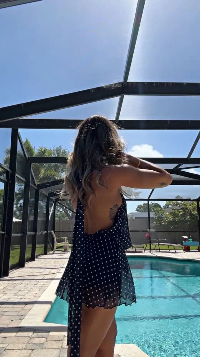 The 🌞 is exactly what I need in this itty bitty teeny weeny polka dot (bikini) dress. #creatorsearchinsights #fashion #OOTD #vacay #vacation #sun #beachwearstyle #polkadots #LTK