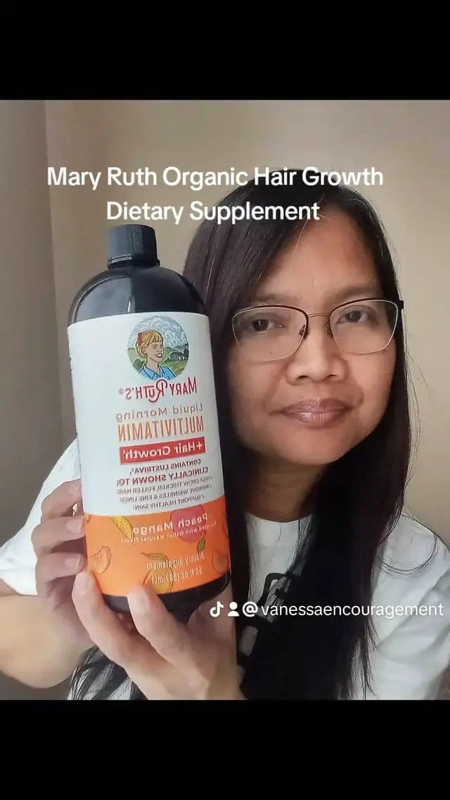 @MaryRuth's #maryruthspartner #maryruthsorganics #hairgrowth #dietarysupplement #thickerhair #hairmultivitamin #tiktokbacktoschool #tiktokshopblackfriday #beautifulyou #halloween2024 #earthtone #fallfreshness #tiktokshop #viralintiktok MaryRuths Liquid Multivitamin + Lustriva growth with Biotene