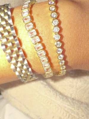 @PAVOI current bracelet stack #pavoi #bfcm #tiktokshopblackfriday #tennisbracelet #affordablejewelry
