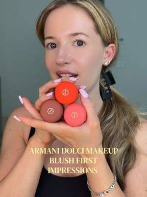 #GiftedByArmani these new armani beauty dolci makeup blush balms are gorgeous wow 🤩 @Armani beauty @sephora #ArmaniDol