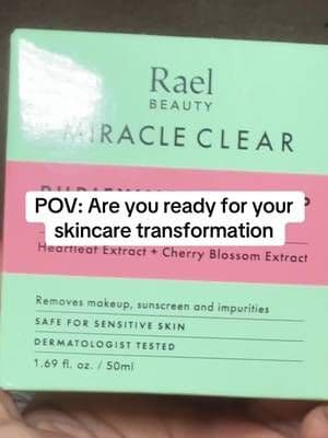 Rael Beauty Miracle Clear Purifying Twist-Up Cleansing Balm — makeup melting MAGIC in seconds ✨ no more leftover mascara or clogged pores 😩 #tiktokshopfinds #skincareroutine #makeupremover #acneprone #clearskin