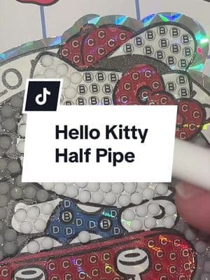 Hello Kitty Half Pipe ~ she was fixed afterwards!😂 #tiktokmademebuyit #craftbuddy #springdeals #hellokittyandfriends #hellokittystickers