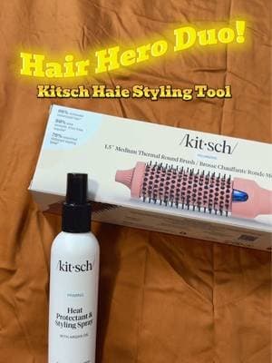 Check out this heat styling tool and protectant spray from @Kitsch centers are where you’re going to save the most money for the best value definitely check this out. You won’t regret it. It’s one and a half inches wide for the barrel. #tiktokcreatorsearchinsights #tiktokshopnewyearnewme #tiktokcreatorpick #haircare #2026