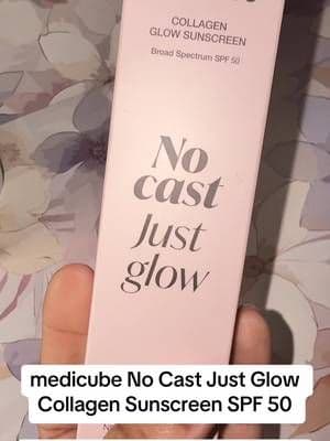 medicube No Cast Just Glow gives you SPF 50 broad-spectrum sun protection with a glowy finish. Sunscreen that plays nice with the glow? Yes ma’am. ☀️💕 #Medicube #KoreanSunscreen #SPF50 #GlowySkin #TikTokShop