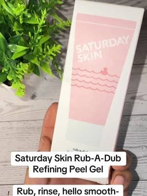 Saturday Skin Rub-A-Dub is a fruit enzyme exfoliating peel gel made to add a gentle exfoliation step to your skincare routine. 🥑 #SaturdaySkin #PeelGel #ExfoliatingSkincare #KoreanSkincare #TikTokShop