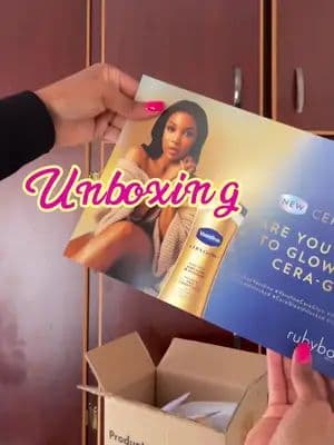 This is the new @vaseline Cera Glow body cream. We will be trying this out n definitely will have a review. I know this will be good because it contains ceramides, which are essential for glow n long lasting hydration @ruby #ceraglow #rubyboxVaseline #VaselineCeraGlow #RIPThirstySkin #GlowUnlocked #CeraGlowUnlocked #GlowUpMzansi #unbox #prpackage #prpackages #prpackages #prpackageunboxing #fypシ゚viral🖤tiktok☆♡🦋myvideo #fypシ゚