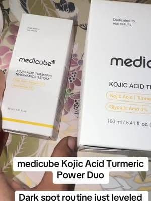 medicube brings kojic acid and turmeric into a skincare routine made for brighter, more even-looking skin. Face AND body care in one lineup? Yes ma’am. 😍 #Medicube #KojicAcid #TurmericSkincare #DarkSpotCare #TikTokShop