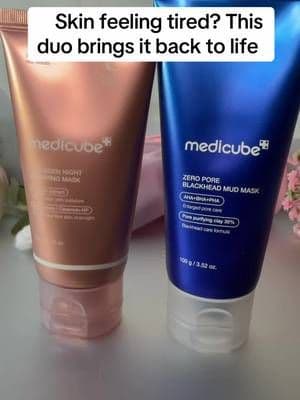 The Medicube Mud Mask and Collagen Wrapping Mask duo has my skin feeling deeply nourished, bouncy & instantly refreshed 😍💧 Overnight glow-up in one routine 🤍🔥 ##Medicube##KBeauty##GlassSkin##tiktokmademebuyit##springsale