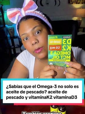 ¿Sabías que el Omega-3 no solo es aceite de pescado? Este contiene 5,000 mg de aceite de pescado y aporta EPA, DHA, vitamina D3 y vitamina K2. Una combinación que ayuda a apoyar la salud del corazón, el cerebro, los ojos y también contribuye al mantenimiento de unos huesos saludables. Es un suplemento muy completo para complementar tu rutina diaria. Si quieres conocer más, te lo dejo aquí en el carrito.#omega3 #k2 #D3 #vitamina #nuvasa #TikTokShopFinds #bestd3k2supplement #dolewholefoodsupplements #dolewholefoodsupplement #mctoilbenefits #3in1supplement #24in1supplement #supplementsvitamins #supplementdrops #basedsupplementsnewdrops #nutrifactsupplements