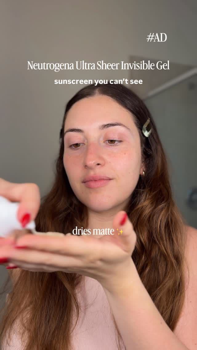 #AD Si tú también odias los sunscreens que dejan white cast 😭☀️ el Neutrogena Ultra Sheer Invisible Gel literalmente se