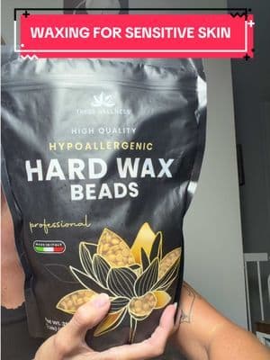 Check out these hypoallergenic hard wax beads from @Tress Wellness! Suitable for sensitive skin! #ad #tresswellness #senstiveskin #waxing #waxfromhome