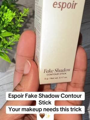 The Espoir Fake Shadow Contour Stick adds soft-looking dimension and definition to your makeup. Perfect for creating a naturally sculpted look without a complicated routine! 💄 #Espoir #ContourStick #KoreanMakeup #MakeupFinds #TikTokShop