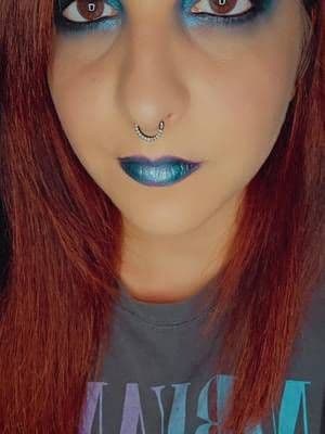 Blue Row of the KISSXGlamlite palette. Purples next! 💜 Whats the next palette I should get from them? You can find the palette in my showcase. 💙 #glamlite #glamlitecosmetics #blue #eyeshadow #browneyes #fyp #fy #tiktokshop #fypシ゚viral