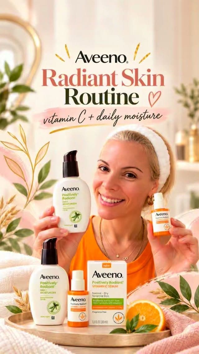 #AD My morning Get Ready & Glow routine .. Unlock glowing skin in 1 week, even for sensitive skin with the NEW Aveeno®️