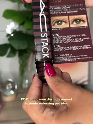 #maccosmetics #tiktokshop #unboxing #mascaramarrom #glossmarrom