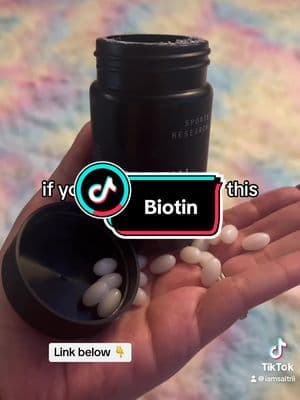 Sports research biotin 10,000 MCG per serving, soft gels. @Sports Research #fyp #tiktokshopspringsale #tiktokshopfindsfyp #viral #biotin #10000mcgbiotin #haircare #beautifulhair