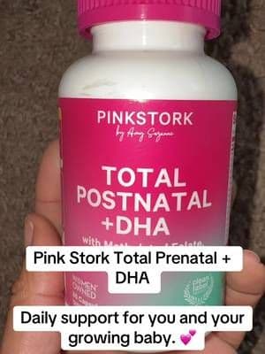 Pink Stork Total Prenatal + DHA provides essential prenatal nutrients including DHA, methylated folate, iron, and choline to support mom’s nutritional needs and baby’s healthy development throughout pregnancy. #TikTokShop #PinkStork #PrenatalVitamins #PregnancyWellness #MomToBe