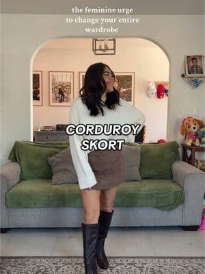 it’s time to start building my wardrobe at the age of 32, what other way can i style this skort? ✨ #myootd #tiktokshopblackfriday #tiktokshopholidayhaul #corduroyskirt #wardroberefresh #halaraskirt #halaraeveryday @Halara