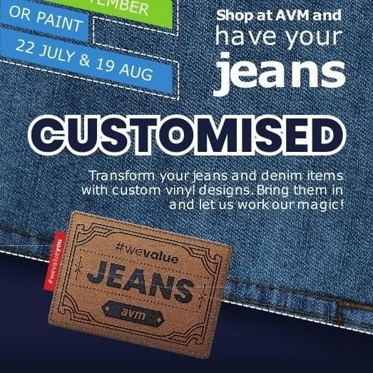 JEAN CUSTOMISATION! 🛍️✨
Do you love you jeans as much as we do...then take it up a notch or 3 with Cricut South Africa