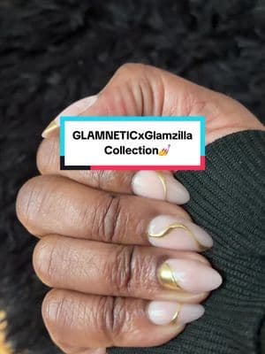 8 minutes, zero mess & they look like a full luxury set? Yes please❣️💅@Glamnetic #GLAMNETICxGlamzilla #iamarichmanset #goldennails #tiktokspringglowup #Tiktokshopmothersday