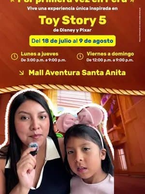 Acabo de descubrir una experiencia inspirada en Toy Story 5 de Disney y Pixar para ir con nuestros peques en estas vacac