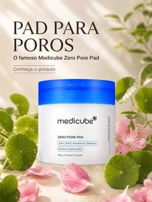 O famoso Medicube Zero Pore Pad que está a revolucionar a rotina de skincare! 🌟 Resultados reais em poucos dias de uso na textura e nos poros. Clica no carrinho laranja 🛒 em baixo para garantir o teu original com desconto!#medicubedevice #medicubepads #tiktokshop #tiktokshopportugal