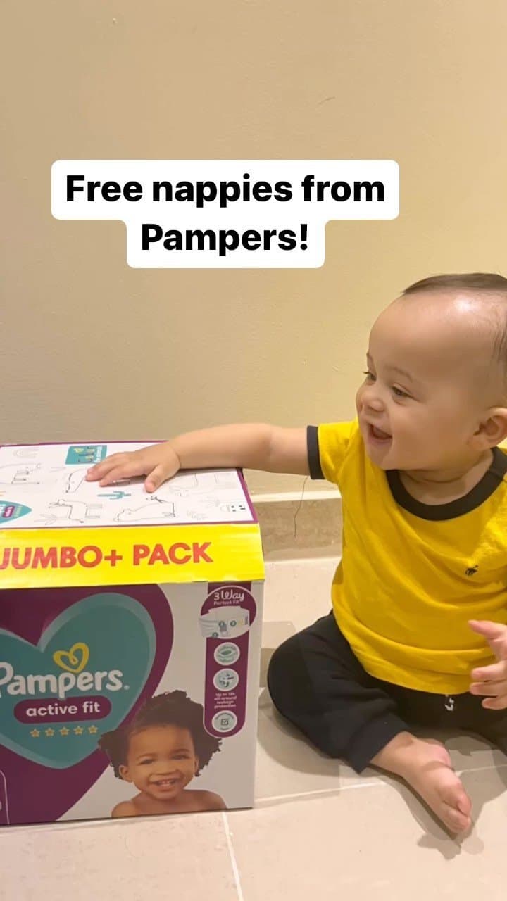 ✨Special delivery✨ Free nappies from Pampers. Follow the link in my bio to get your coupon for a free full size pack of