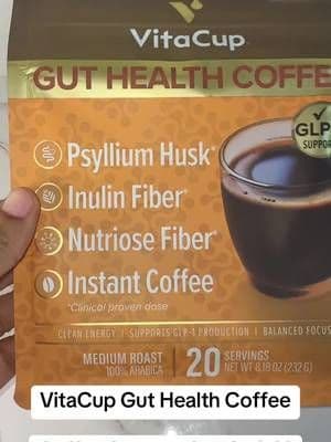 My morning coffee is doing more than waking me up! 😂☕ A convenient coffee option with gut-health ingredients added in. #VitaCup #GutHealthCoffee #CoffeeTok #MorningCoffee #TikTokShop