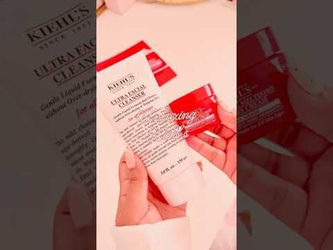 ✨kiehl’s daily essentials unboxing 🤍 | ultra facial cleanser + meltdown recovery cream❤️✨