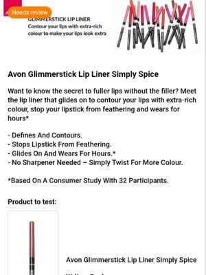 So excited to review this @Avon Cosmetics Ltd Glimmershick Lip Liner in Simply Spice. A big thank you to the Superdrug Customer Community for selecting me 💖. #superdrugcustomercommunity #superdrug #avoncosmetics #makeup #ad @Superdrug Join me for a chance to review amazing products and win fantastic competitions 💖. https://community.superdrug.com/app/579/user/145355250/activity