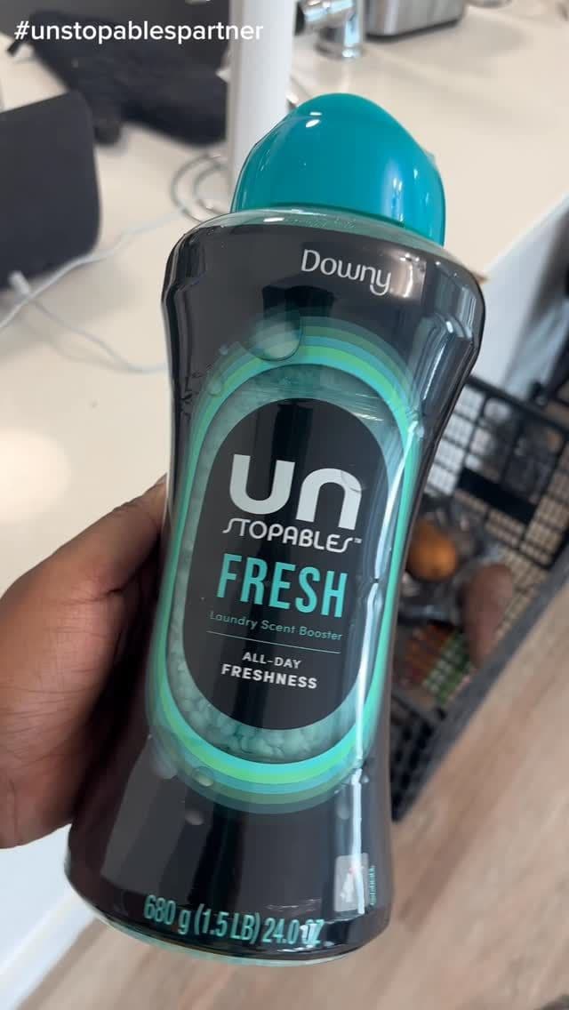 Laundry day just got an upgrade. 🫧 I love adding Unstopables Fresh to my routine for long-lasting freshness. @unstopabl