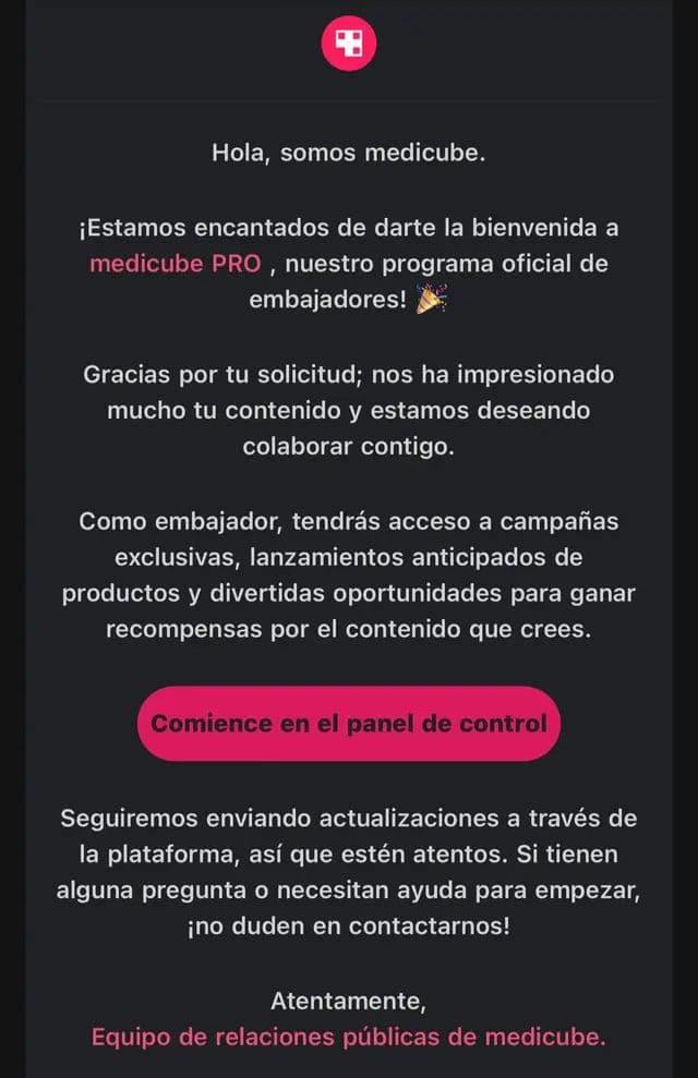 Nos despertamos con esta hermosa noticia 🥹💖💖💝 De que ahora somos parte dela programa de embajadores de Medicube y de Centellian24💝💝 #medicube #centellian24 #ambassador #skincare @medicube global @Centellian24