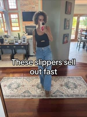 These slippers sell out fast #heydudeslippers #heydude #heydudeshoes #fuzzyslippers #tiktokshopcreatorpicks