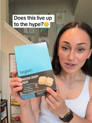 Def does👌🏼👏🏼 Grab yours in my showcase or by clicking on the orange l¡nk above. @Legion Supplements . . . #legionsupplements #proteinbar #proteincrispytreats #tiktokshop #wheyprotein