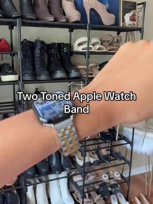I always swap my watch when I want to look more elegant but then I found this two toned band and it’s perfect! 🤩 #applewatchband #tiktokshop