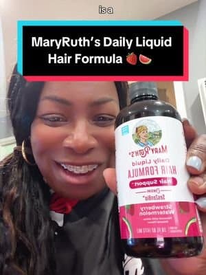 Hair-support habits, liquid edition 🍓🍉 MaryRuth’s Daily Liquid Hair Formula brings SesZenBio, biotin, and vitamins A + C to a sugar-free, vegan formula. @MaryRuth's #MaryRuths #HairSupport #HealthyHairHabits #TikTokShopBlackFriday #tiktokshopfalldealsforyou