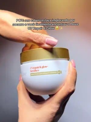 Seu cabelo também merece esse cuidado! 😍✨ O Dove UV Repair & Glow é aquele achadinho para incluir na sua rotina e deixa