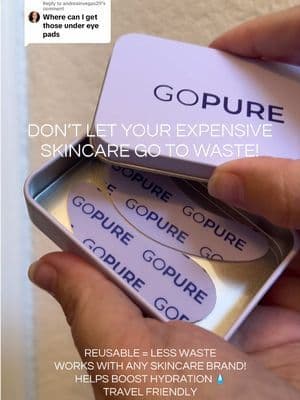 Replying to @andreainvegas29 Upgrade your under-eye routine with the @Gopure Glow Getter Eye Masks. These reusable silicone eye masks work with any eye cream, serum, or moisturizer to help keep your products in place while boosting hydration around the delicate eye area. Travel-friendly, reusable, and an easy addition to your skincare routine. #GoPure #dealsforyoudays #tiktokshopcreatorpicks #summerwins #dfyd