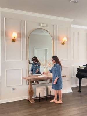 Just refreshed my entryway with the prettiest @Wayfair finds — this console, arched mirror, and storage stool completely pulled the space together! Functional and stylish, just how I like it. 💫 ✨ Linked everything for you — check my Wayfair finds now! Comment ‘ENTRY’ for the link #ad #WayDay #wayfairCreator #EntrywayDecor #HomeInspo