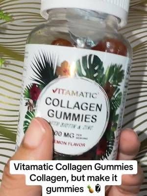 Vitamatic Collagen Gummies offer a chewable way to add hydrolyzed collagen to your beauty supplement routine. No powder or mixing required! ✨ #Vitamatic #CollagenGummies #BeautySupplements #DailyWellness #TikTokShop