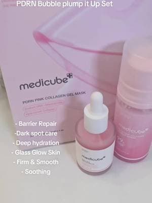 New medicube PDRN Bubble plump it up set super hydrating and I am so loving it @medicube global @medicube UK #medicubeskincare #medicube #hydratedskin #glassskin #tiktokmademebuyit