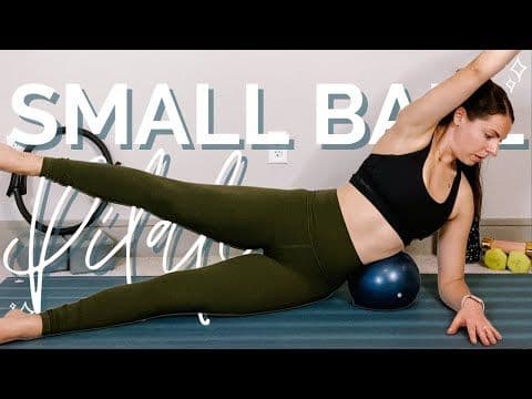 30 MINUTE SMALL BALL MAT PILATES WORKOUT // follow along wokout, with the small ball