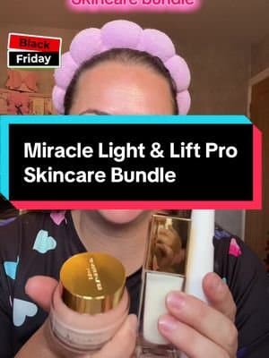 This skincare gift set is beautiful x the miracle pro cream is a bestseller, I can see why! @Makeup Revolution #tiktokmademebuyit #blackfriday #skincare #skincaretips #redlighttherapy