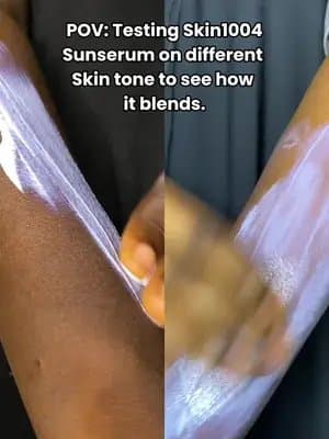 No matter what your skin type is, this Hyalu-cica water-fit Sunserum from @SKIN1004 US leaves no white cast and blends easily #skin1004 #centella #TikTokMadeMeBuyIt #koreanskincare #kbeauty #skincareroutine #sunscreen, #centellasunscreen, #centellaskincare, #spf, #koreansunscreen, #koreanskincare, #skin1004sunserum #sunscreenspf50 #centella #blessingowa_