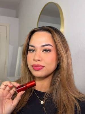 Water Lip Stain in the shade "Cherry Lips” ✨ @Clarins #giftedbyclarins #lipstain #waterlipstain #clarinslipstain