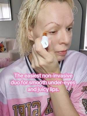 If your makeup keeps creasing or your lips look dry under lip stick, you’re skipping pre-makeup prep! 🤍 The @ROC Revive + Glow Eye Balm instantly cools and brightens dark circles with Vitamin C so concealer glides on. Paired with the Derm Correxion Lip Volumizer for that instant hydrated, plump look without injections. Tap the yellow basket to grab the prep duo! 🛒✨ #RoCSkincare #skincareprep #tiktokshopcreatorpick #tiktokmademebuyIt