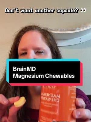 Another capsule isnโt always what I want, so I love having a chewable option. @BrainMD Magnesium Chewables combine magne